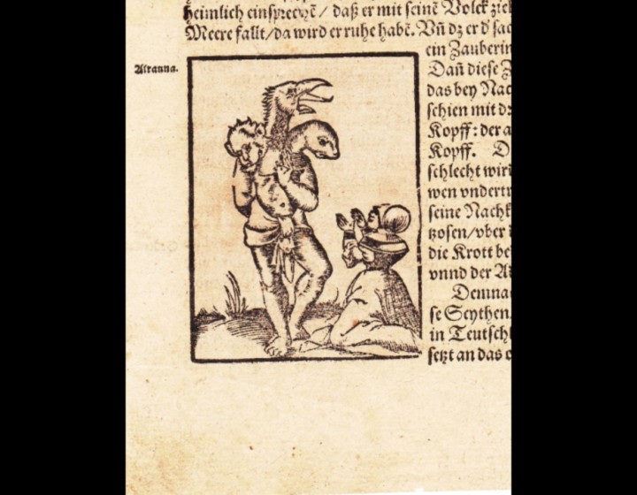 Der Hermetische Raum. Cosmographia Sebastian Münster ca. 1545. Foto Rene Luckhardt. Wonderloch Kellerland Berlin 2013